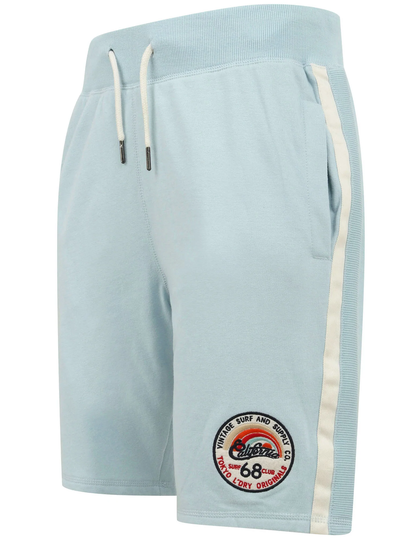 Jogger Shorts Cali Beach Applique Jogger Shorts in Angel Falls Blue - Tokyo Laundry / S - Tokyo Laundry