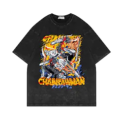 Inspired by Chainsaw Man Denji T-shirt 100% Cotton Anime Cartoon Anime Classic Street Style T-shirt For Men's Women's Unisex Adults' Hot Stamping Lightinthebox