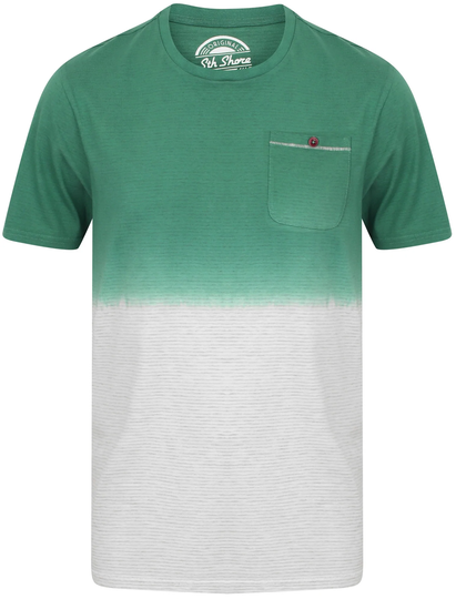 T-Shirts Dipper Cotton Jersey Dip Dye T-Shirt In Mallard Green - South Shore / S - Tokyo Laundry