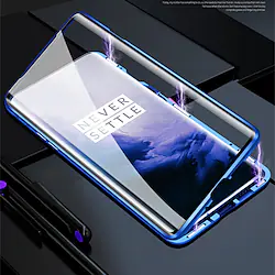 Magnetic Case For One Plus 9 Pro 8 T Pro 7T Pro 7 Pro Nord Double Sided Glasses Case Shockproof Protective Phone Case Water Resistant Transparent Tempered Glass Metal Case Lightinthebox