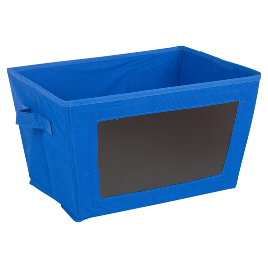 (Blue, 2 Boxes) Collapsible Fabric Storage Bedroom Drawer Box