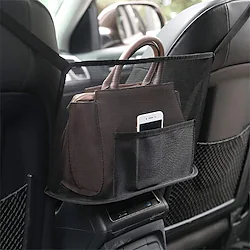 Car Net Pocket Handbag Holder, Durable Car Seat Storage and Handbag Holding Net, Thickened Polyester Fiber Hanging Storage Bag Between Car Seats for Carrier bag, Documents, Phone and More Lightinthebox