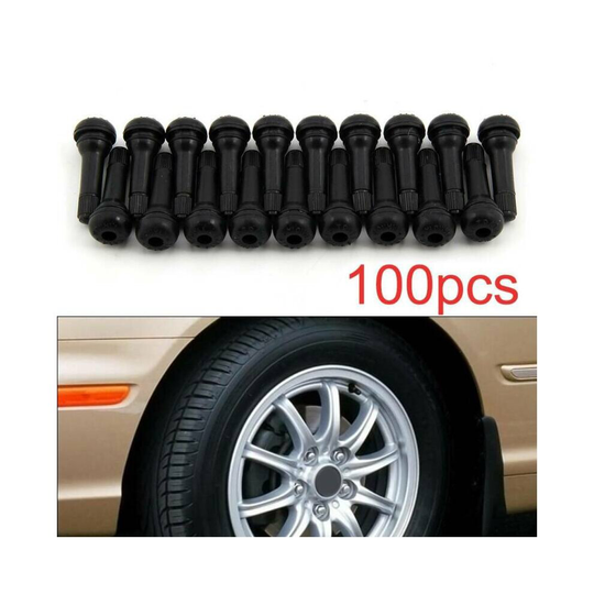 100 Pcs TR414 New Tubeless Rubber Car Tyre Wheel Valves Universal