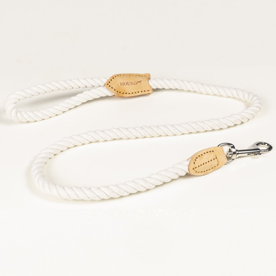 Dog Lead Durable Cotton Leather Washable Braided Dog Leash 100cm