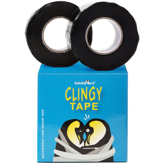 6 Meter Waterproof Rubber Silicone Seal Repair Plumbers Tape Self Fusing Rubberized Leak Tape 950 PSI by SolutioNerd