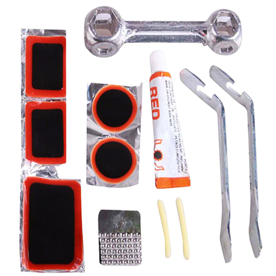12x BIKE REPAIR KIT Bicycle Cycle Inner Tube Puncture Tyre Patch Tools
