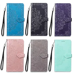 Phone Case For OnePlus Full Body Case Leather Wallet Card One Plus 6T OnePlus 8 Pro OnePlus 8 OnePlus 8T OnePlus 6 OnePlus Nord N10 5G OnePlus Nord N100 Wallet Card Holder with Stand Mandala Hard PU Lightinthebox