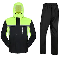 Men's Windbreaker Cycling Jacket with Pants Rain Jacket Winter Anti-Slip Thermal Warm Reflective Waterproof Bike Windbreaker Winter Jacket Mountain Bike MTB Road Bike Cycling City Bike Cycling Forest Lightinthebox