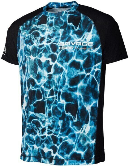 Savage Gear T-Shirt Marine UV T-Shirt Sea Blue 2XL