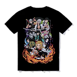 Inspired by Demon Slayer Kamado Tanjirou T-shirt Cartoon Manga Anime Harajuku Graphic Kawaii T-shirt For Men's Women's Unisex Adults' Hot Stamping 100% Polyester Lightinthebox