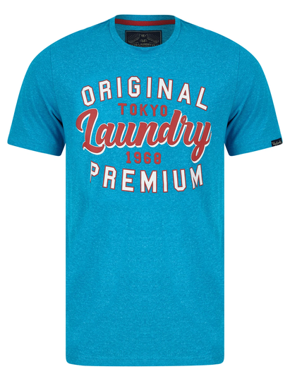 T-Shirts Masses Motif Cotton Jersey Grindle T-Shirt in Sea - Tokyo Laundry / S - Tokyo Laundry