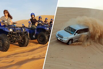4in1 Package Dubai Half-Day Desert Safari Adventure Tour with ATV Quad Biking