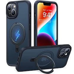 Magnetic Stand for iPhone 14 13 Pro Max Plus Case [Compatible with MagSafe] Translucent Matte Hard Back with Soft Silicone Bumper Protective Yet Slim Phone Cases Lightinthebox