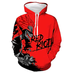 Inspired by My Hero Academia / Boku No Hero Bakugou Katsuki Shoto Todoroki Deku Hoodie Cartoon Manga Anime Front Pocket Graphic Hoodie For Men's Women's Unisex Adults' 3D Print 100% Polyester Lightinthebox