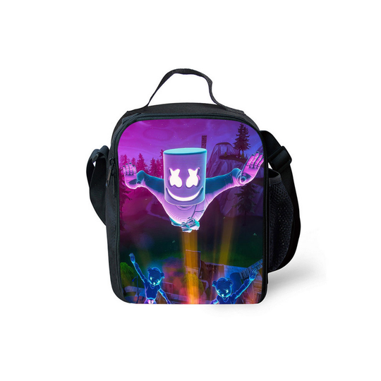 (Pattern 11) Marshmallow DJ Lunch Bag Thermal Insulated Cool UK
