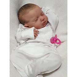 20 inch Reborn Doll Baby Toddler Toy Reborn Toddler Doll Doll Reborn Baby Doll Baby Reborn Baby Doll Newborn lifelike Gift Hand Made Non Toxic 3/4 Silicone Limbs and Cotton Filled Body with Clothes Lightinthebox