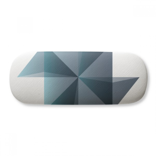 Origami Abstract Windmill Geometric Shape Glasses Case Eyeglasses Hard Shell Storage Spectacle Box