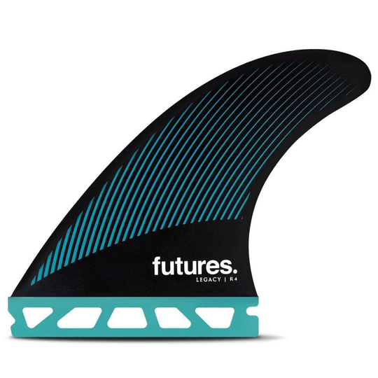 Futures R4 Legacy Surfboard Fins - Teal Black