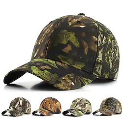 Baseball Cap Tactical Cap Hunting Hat Outdoor UV Sun Protection UPF50 Quick Dry Breathable Autumn / Fall Spring Summer Camo / Camouflage Hat Camping / Hiking Hunting Fishing Camouflage Color Lightinthebox