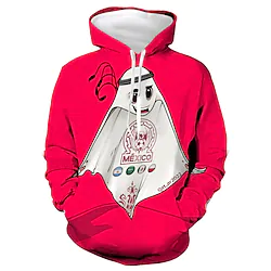 Inspired by World Cup Qatar 2022 Football Soccer La'eeb Hoodie Cartoon Manga Anime Classic Street Style Hoodie For Men's Women's Unisex Adults' 3D Print 100% Polyester Lightinthebox
