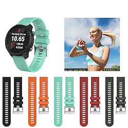 Sport Silicone Wristband Wrist Strap Watch band For Garmin Forerunner 245M / 245 / Forerunner 645 / Vivoactive 3 / Vivomove HR Smart Watch Lightinthebox