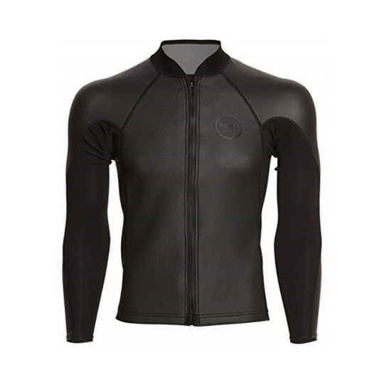 Xcel 2/1mm Axis Sharkskin Front Zip Long Sleeve Jacket, Black, Large