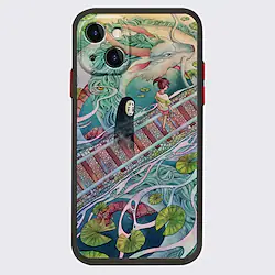 Spirited Away Anime Phone Case For Apple iPhone 14 Pro Max Plus 13 12 11 Mini X XR XS 8 7 Unique Design Protective Case Transparent Pattern Dustproof Back Cover TPU Lightinthebox