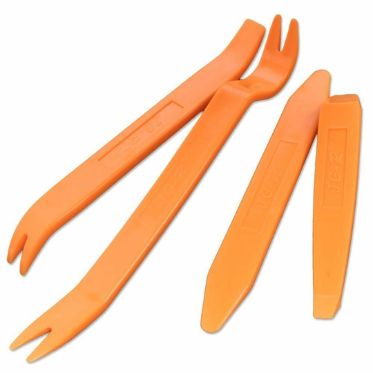 Car Radio Door Clip Panel Trim Dash Audio Removal Pry Tool Kit Plastic 4pcs