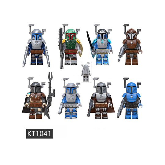 (KT1041 -No Box) Star Wars Clone Wars Fit Lego Minifigures Jesse Rex Cody Toy Collection