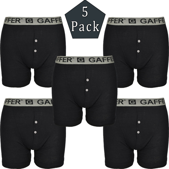 (Silver 5 Pack, L) Mens Boxer Premium Quality Underwear Pants