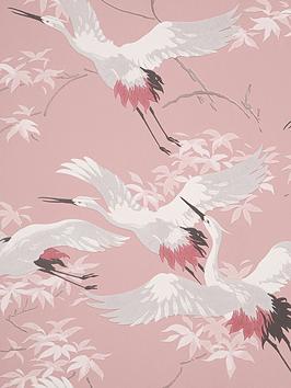 Fine Décor Cranes Pink