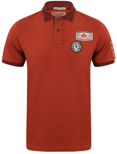 Polo Shirts Downton Pique Polo Shirt in Cowhide - Tokyo Laundry / S - Tokyo Laundry