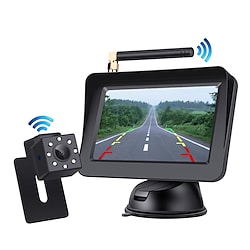 ksj-430w 4.3 inch TFT-LCD 480p 1/4 inch color CMOS Wireless 120 Degree 4.3 inch Car Rear View Kit Waterproof / LCD Screen / AHD for Car Reversing camera Lightinthebox
