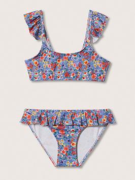 Mango Girls Floral Frill Bikini