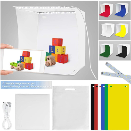 Mini Photo Studio Photography Light Studio Shooting Tent Box with 6 Backdrop