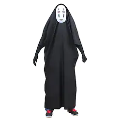 Inspired by Spirited Away Cookie Anime No Face man Anime Cosplay Costumes Japanese Cosplay Suits Outfits Classic Half Sleeve Gloves Cloak Mask For Unisex / Machine wash / Wash with similar colours Lightinthebox