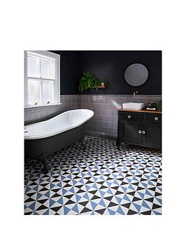 Topps Tiles Darlington Blue 38Cm X 38Cm (Box Of 7 Tiles)