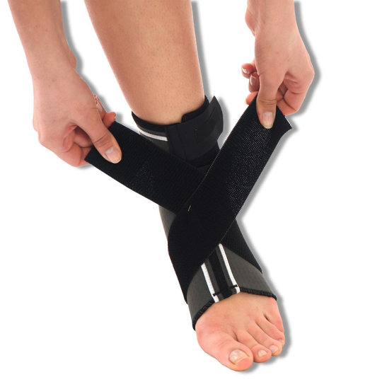 (M) Neoprene Ankle Support Brace with Figure of 8 Wrap