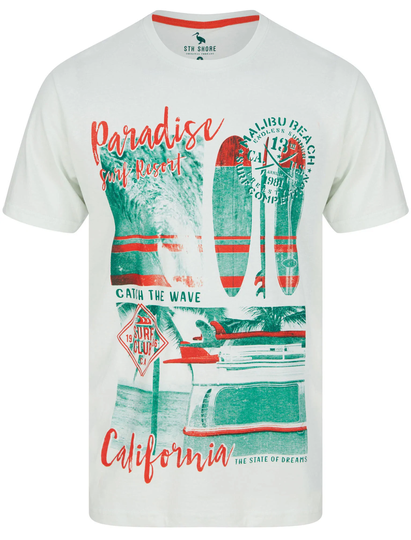 T-Shirts Dream State Motif Cotton Jersey T-Shirt in Hint Of Mint - South Shore / S - Tokyo Laundry