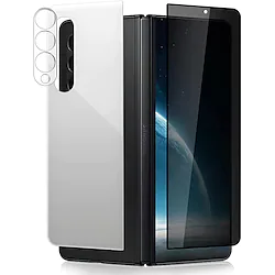 3 Pack Privacy Screen Protector for Samsung Galaxy Z Fold 3 5G Front Back protector With Camera Lens Protector Full Covered Tempered Glass Film 3D edge no bubbles Anti-Glare Anti-Scratch Lightinthebox