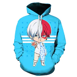 Inspired by My Hero Academia / Boku No Hero Tsuyu Asui Hoodie Cartoon Manga Anime Front Pocket Graphic Hoodie For Men's Women's Unisex Adults' 3D Print 100% Polyester Lightinthebox