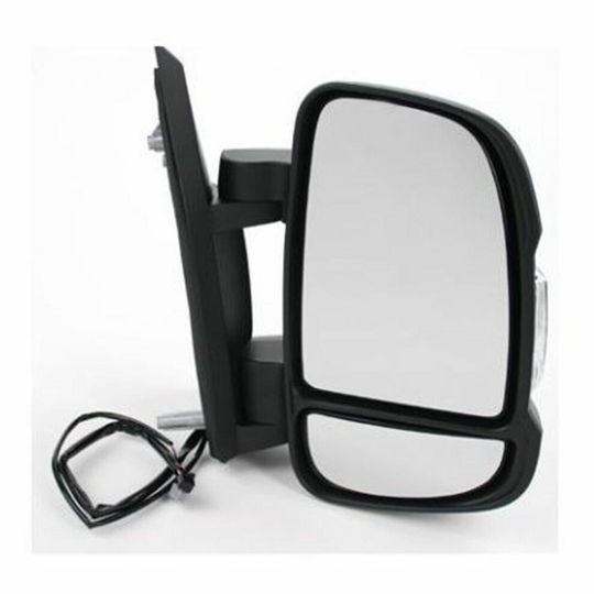 For Fiat Ducato Van 2006-2017 Manual Short Arm Black Wing Mirror Drivers Side