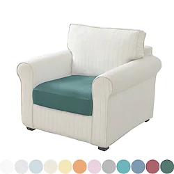 1 Piece Velvet Stretch Couch Cushion Cover Plush Cushion Slipcover for Chair Cushion Furniture Protector Seat Cushion Sofa Cover with Elastic Bottom Washable Lightinthebox