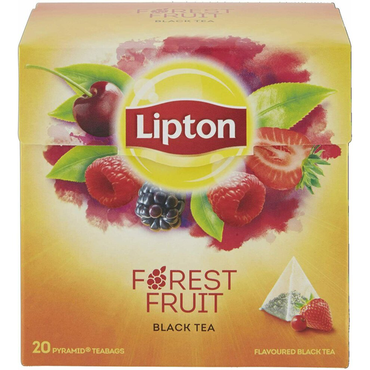 Lipton Forest Fruit Teabags 4 Boxes Of 20 (80)