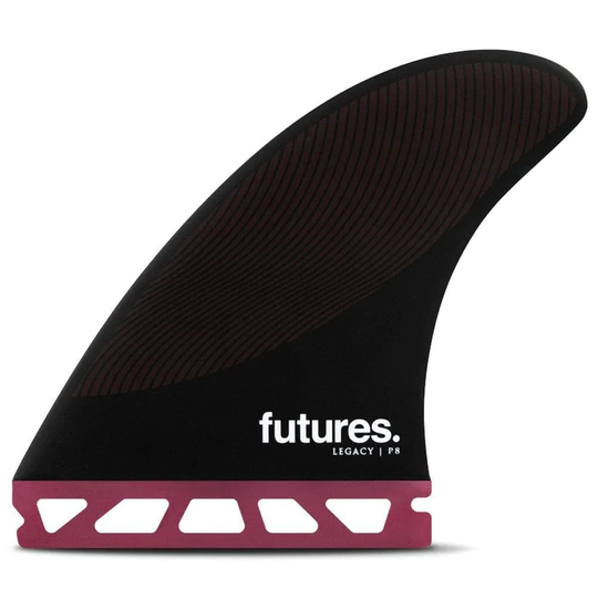Futures P8 Legacy Surfboard Fins - Burgundy Black