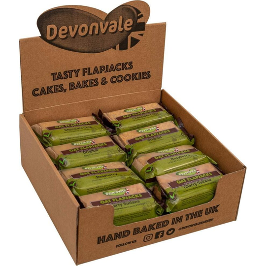 Devonvale Untopped Flapjacks Selection - Mixed Box 95g (24 Pack)