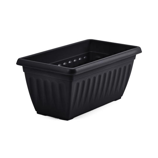 Plastic Trough Planter 40cm Decorative Flower Bell Pot Garden Plant Window Box