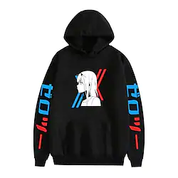 Inspired by Fate / Zero Cosplay 02 Zero Two Cartoon Manga Back To School Anime Harajuku Graphic Kawaii Hoodie For Men's Women's Adults' Hot Stamping Polyster Lightinthebox