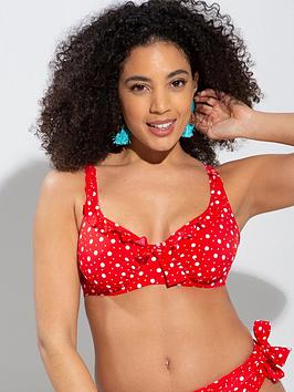 Pour Moi Mini Maxi Underwired Top - Red