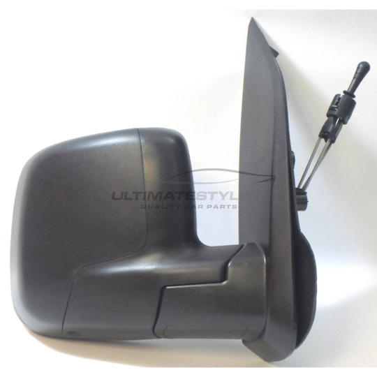 Citroen Nemo Van 2008-> Cable Wing Door Mirror Black Cover Drivers Side O/S